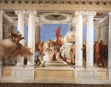 ジョバンニ・バティスタ・ティエポロ Painting - ヴィラ・ヴァルマラーナ イフィゲニアの犠牲 ジョヴァンニ・バティスタ・ティエポロ